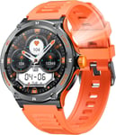 Montre Connect??E Homme Sport Watch: Smartwatch Militaire Avec Appels Bluetooth 1.53" ??Cran Ronde Montre Fitness Homme Avec Lampe De Poche Led Compas ??Tanche 4atm Smart Watch Pour Android Phone Iphone