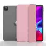 (2018 2020 iPad 11Pink) Uudelle 2021 iPad Pro 11:n 2. sukupolven kotelolle 2018 iPad Pro 11 Case iPad Pro 12.9 2021 pehmeälle silikonisuojalle Auto Sleep/Wake Smart Case