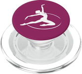 Gymnaste rythmique dans un cerceau pour fan de gymnastique rythmique PopSockets PopGrip pour MagSafe