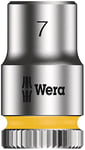 Wera 05003506001 8790 HMA Douille Zyklop à emmanchement 1/4", 7.0 mm, Argent/jaune