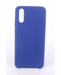 Coque Silicone Gomme Intérieur Façon Velours Huawei P20 - Bleu Nuit