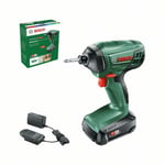 Bosch Slagskruvdragare Advanced Impactdrive 18V med 1x1,5Ah batteri och laddare