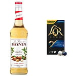 MONIN Premium Apple Pie Syrup 700 ml with L'OR Espresso Supremo - Intensity 10 - Nespresso Compatible Coffee Capsules (Pack of 10, 100 Capsules in Total)