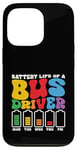 Coque pour iPhone 13 Pro Batterie drôle de conducteur de bus scolaire, bus public, bus