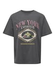 ONLY & SONS Men's Onscatskills RLX Ss Tee S2m T-Shirt, Grey Pinstripe, S