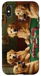 iPhone X/XS Dogs Playing Poker Dog Golden Retriever Retrievers Card Case