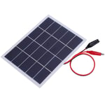 Mini Panneau Solaire, 3w 5v Panneau Solaire Portable Silicium Polycristallin Kit Panneaux Solaires étanche Camping En Plein Air Batterie Chargeur Pour Caravane Car Bateau Maison Jardin Camper