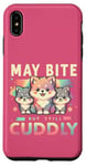 Coque pour iPhone XS Max May Bite But Still Jouet de jeu en forme de loup en fourrure