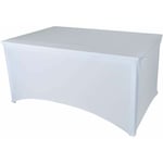 Housse nappe pour table pliante 180cm Werka Pro Blanche