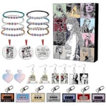 Taylor The Swift Julkalender Nedräkning Adventkalender Innehåller 24 St Present Jul Akryl Dekoration och Armband Överraskning Jul -WELLNGS