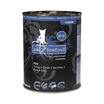 catz finefood Purrrr Dinde Lot de 6 boîtes de Nourriture Humide pour Chats sensibles à la Nutrition Monoprotéine N° 117 70% de Viande 6 x 400 g