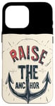 Coque pour iPhone 16 Pro Max Superbe costume de discours pour marin Raise the Anchor