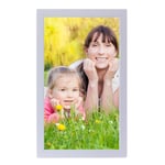 Cadre Photo Numérique 18 pouces Digital Frame Ecran LED Dual Haut-parleur Stéréo + SD 8Go Blanc YONIS