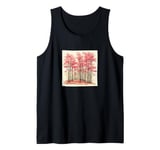 Sakura Trees In Bloom Landscape Vintage Graphic Tank Top