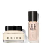 Bobbi Brown 24-hour Hydration Duo - Vitamin Enriched Face Base & Foundation Bundle (Various Shades) - Alabaster