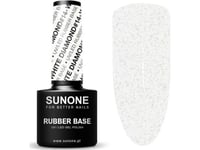 Sunone_Uv/Led Gel Polish Color Rubber Base Hybrid Varnish White Diamond 14 5Ml