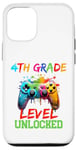 Coque pour iPhone 13 Jeu vidéo débloqué Hello 4e année pour la rentrée scolaire