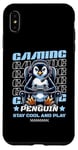 iPhone XS Max Gaming Penguin Video Game Graphic For Men Boys Women Kids Case