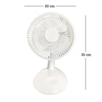 6" Portable Desk Clip Fan Home Office Electric Mini Air Cooler 2 Speed G3655 UK