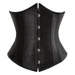 Gothic Style Underbust Korsett och Waist Cincher Top för kroppsformning och träning 3XL