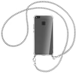 Collier pour Huawei P9 lite, G9 Lite chaîne en métal (A) Etui Coque avec cordon