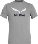 SALEWA Solidlogo Dry M S/Tee T-Shirt - Heather Grey, 56/3x