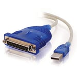 C2G/Cables to Go 16899 USB To DB25 Parallel Printer Adapter Cable, 6 Feet