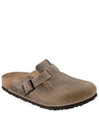 Birkenstock Boston Oiled Leather - Tobacco Brown, Brown, Size 6, Women