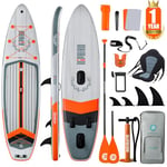 Niphean Paddle Gonflable avec Un Design D'aile Équilibré et des Accessoires Sup Durables, Planches de Stand Up Paddle Gonflables, 335cm Paddle Gonflable Adulte Stable pour Tous Les Niveaux D'habileté