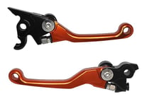 ACCOSSATO Paire de leviers orange pour Husqvarna FC 450 de 2016 à 2021 (CC 450)