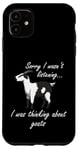 Coque pour iPhone 11 Thinking About Goats Hilarous Farm Animal