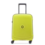 DELSEY PARIS - Belmont Plus - Slim Hard Cabin Suitcase, Green, S Slim (55cm) Matière Recyclée, Recycled Material