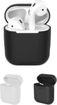 Housses protectrices pour Le boitier d¿Apple AirPods - Ensemble de 2 - Silicone - Protègent l'étui de Vos AirPods Contre Rayures et Chocs - Offre Une Meilleure Prise en Main - Ajustement Parfait