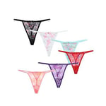 TTPSRY String Femme Lot de 6 Tanga Slips Sexy Chic Stretch Taille Basse Culot...