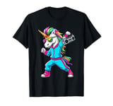 Unicorn in the 80s with Cassette Recorder T-Shirt