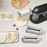 VEVOR 3PCS Accessoires à Pâtes pour Robot Pâtissier KitchenAid Rouleau à Pâtes