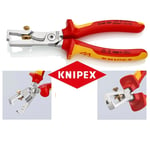 KNIPEX 13 66 180 SB StriX Insulation Stripper with Cable Shears VDE 1000v