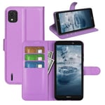 Nokia C2 (2Nd Edition)      Pu Wallet Case    [Purple]