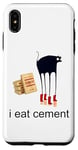 Coque pour iPhone XS Max I Eat Cement Maudit Chat Drôle Curly Specific Meme