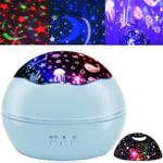 Kids Star Night Light Ocean Projection Lights 8 Vaihtuvaa väriä