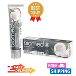 Biomed Whitening Toothpaste Superwhite Natural Coconut Vegan Flouride-Free-100g