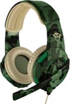 Radius Casque Gamer avec Micro pour PC, Ordinateur Portable, PS4 et Xbox One, Jack 3.5mm - Jungle Camo