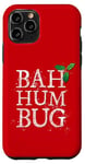 Coque pour iPhone 11 Pro Citation Anti-Noël de Dickens Scrooge un Bah Humbug