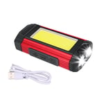 Package B 2200mah built-in battery Lampe de poche étanche à LED COB Rechargeable par USB, avec Power Bank 18650, lanterne Portable avec aimant, idéale pour le Camping, 4000mAh ""Nipseyteko