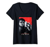 Womens The Lost Boys Distressed Poster V-Neck T-Shirt