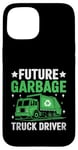 Coque pour iPhone 15 Future Garbage Truck Driver Déchets Collecteur de déchets Sanitation