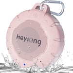 Haut-Parleur De Douche Bluetooth, Étanche Ip67, Son Hd, Microphone Intégré, Basses, Flottant, Mini Haut-Parleur Stéréo Sans Fil Pour Voyage, Bateau, Kayak, Plage, Pataugeoire, Rose