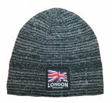 Beanie Hat Mens Womens London England Insulated Winter Woolie Bobble