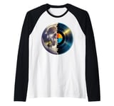 Vinyl Moon Music Lover Record Stars Raglan Baseball Tee