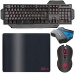 pack clavier souris tapis gamer pro rapid fire et convertisseur switch, ps4, ps3 et xbox one